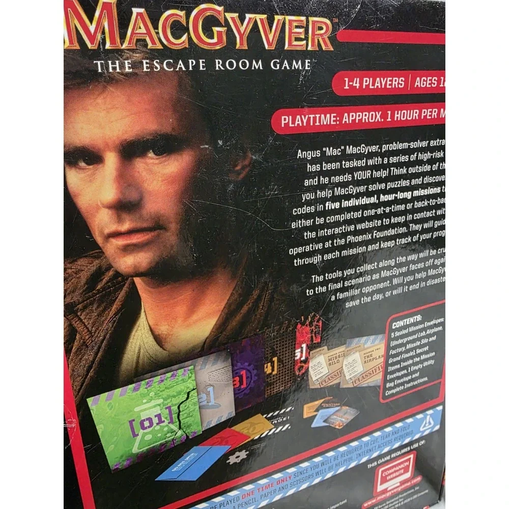 MacGyver The‎ Escape Room Game - Pressman Brand New Factory Sealed